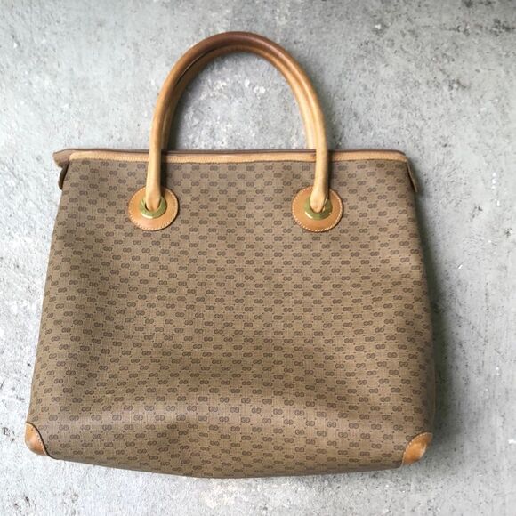 Gucci Handbags - Vintage Gucci Micro GG Tote